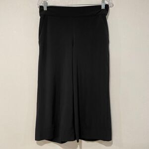 Athleta Women’s Wide Leg Pants Black Size 8 Pull-On Relaxed Fit